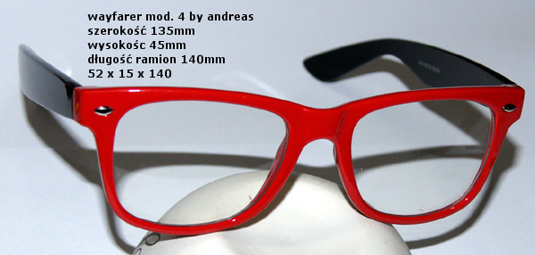 Wayfarer red-black mod. 4