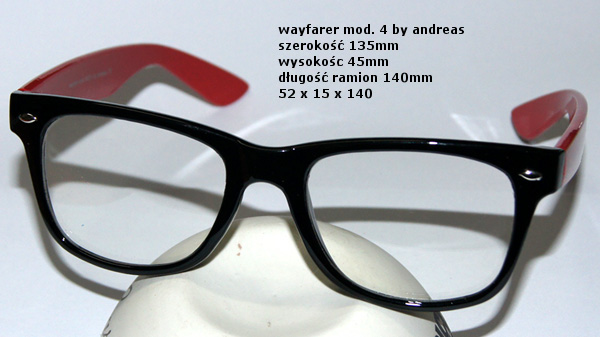 Wayfarer black-red style mod. 4