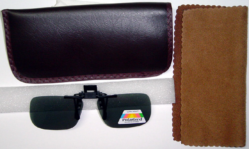 clip-on polarized+case+clean.cloth