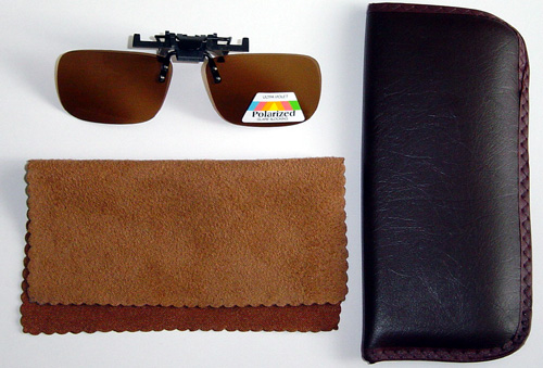 clip-on polarized+opticaltuch+etuis